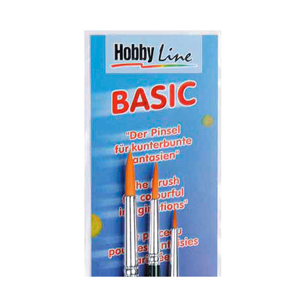 Set 3 Pinceles Redondos Basic