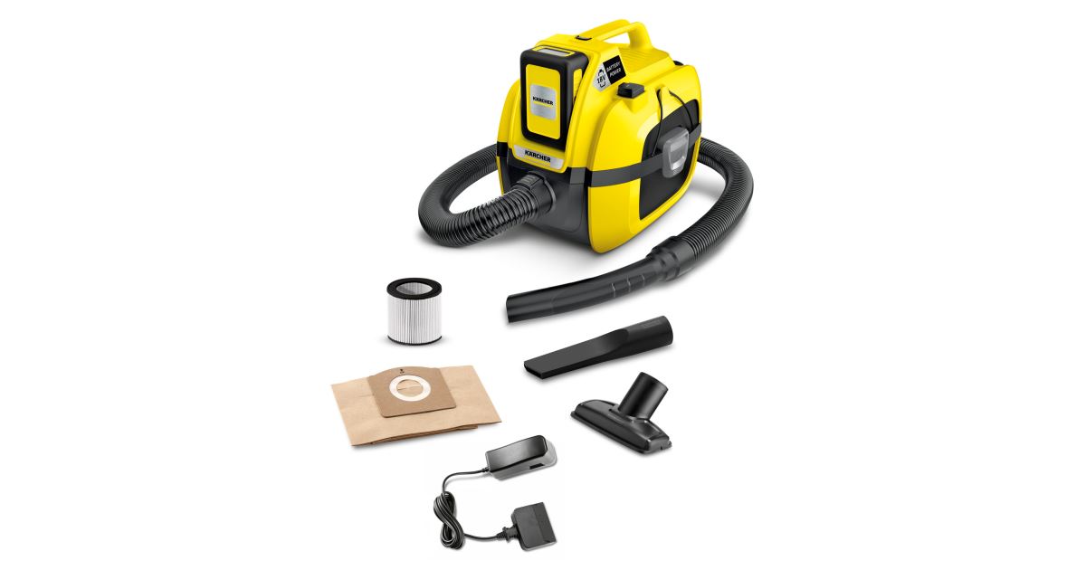 Kärcher Aspirador en seco y húmedo inalámbrico WD 1 Compact Battery Set 11983010