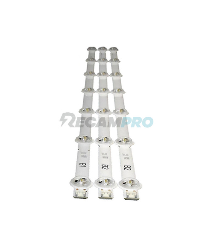 KIT TIRAS DE LED TV LG AGF78399701, B1 (1 tira) y B2 (2 tiras)
