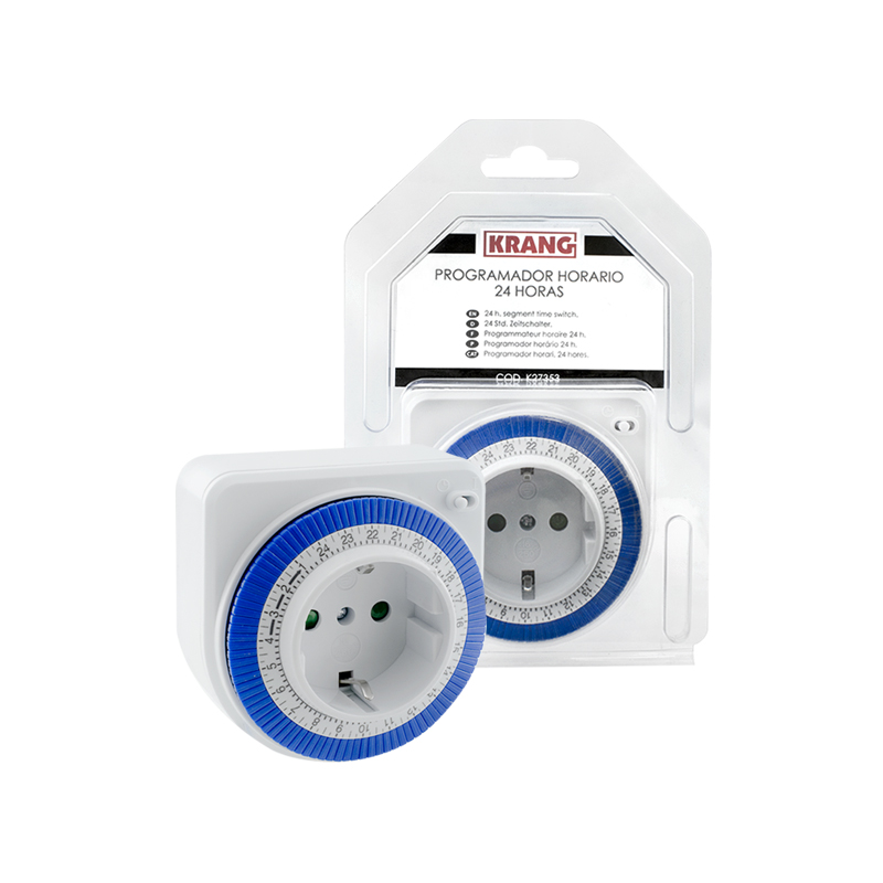 MINI TEMPORIZADOR ENCHUFE ANALÓGICO HORARIO 24H 3500W