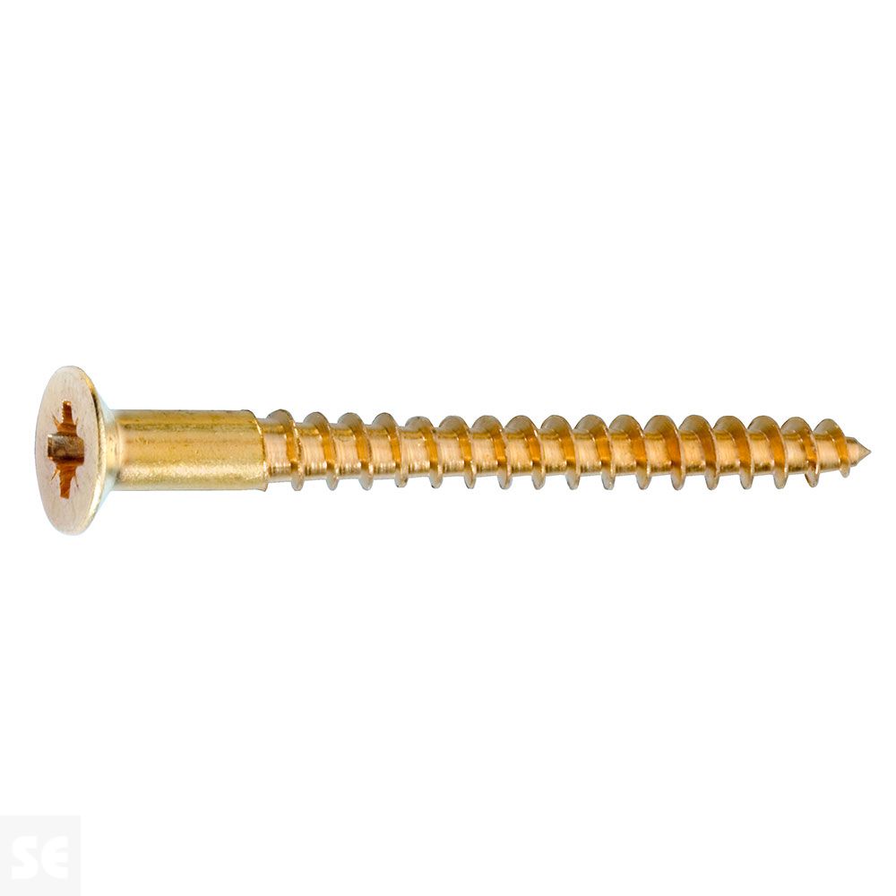 Tornillos para Madera 3x25mm. Pozidrip Pz Cabeza Avellanada Din 7997 Latón (30u.)