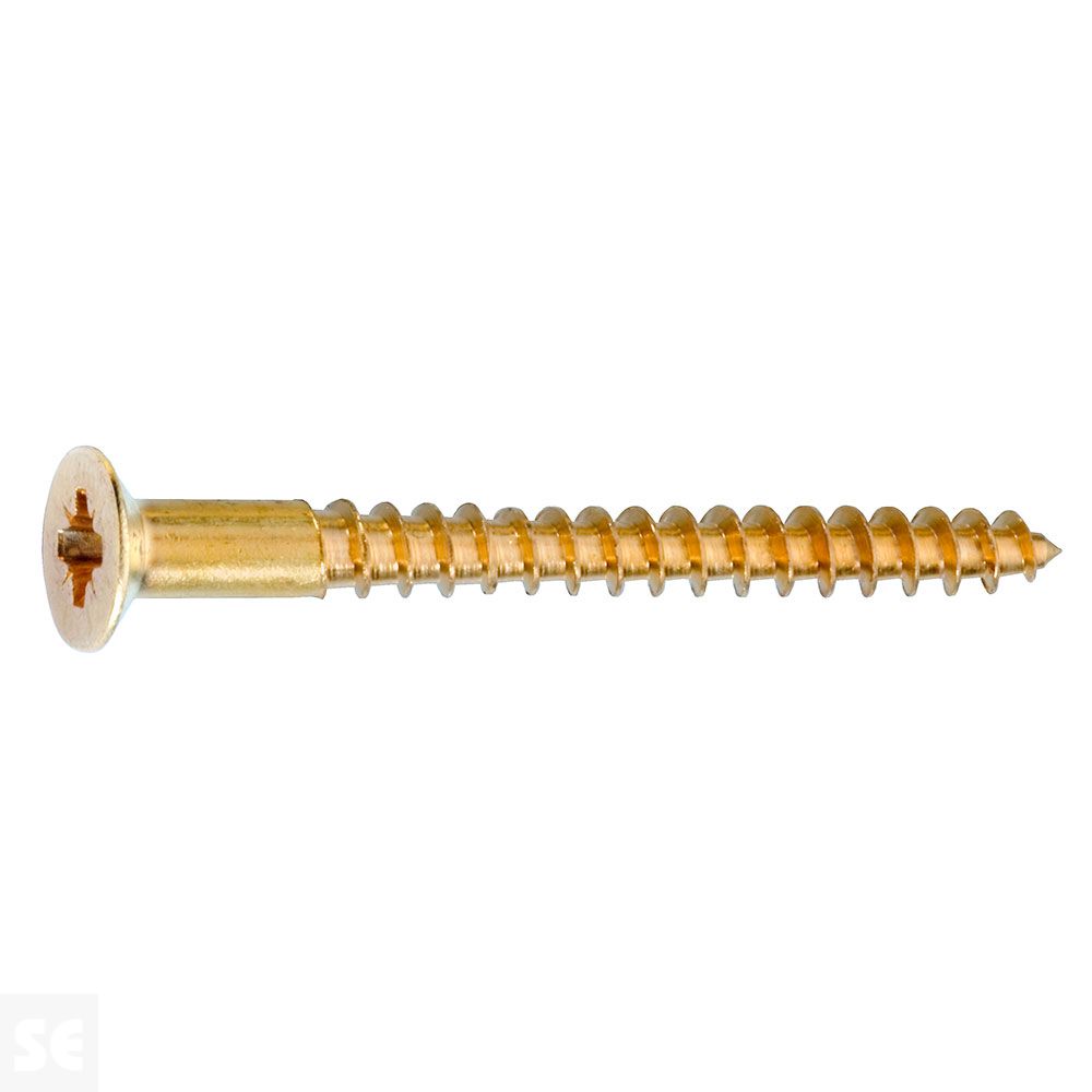 Tornillos para Madera 4x30mm. Pozidrip Pz Cabeza Avellanada Din 7997 Latón (16u.)