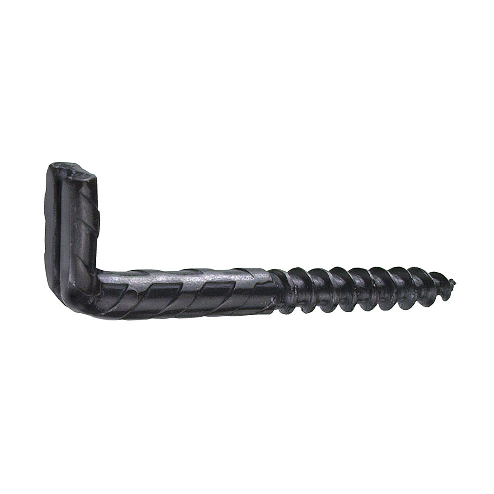 Alcayata Decorada Rústica 5,2x65mm. Latonada Negra Slotted Screw Hooks (4u.)