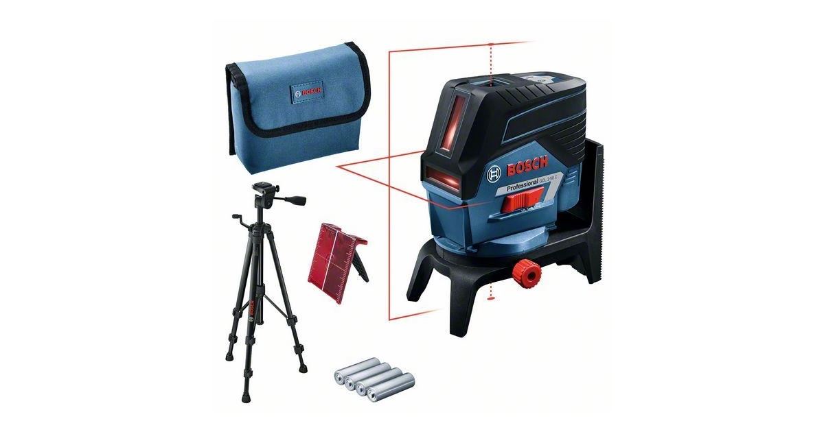 Láser cruzado + soporte giratorio + trípode + inserto L-Boxx BOSCH GCL 2-50 C + RM2 + BT 150 0601066G02