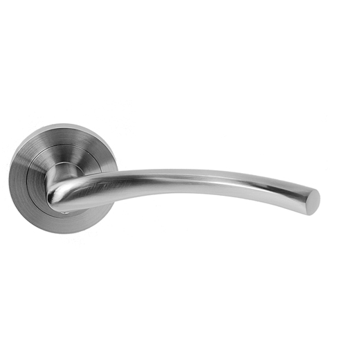 Manivelas con roseta - Juego Manivelas con Roseta Faus Aluminio Níquel Satinado