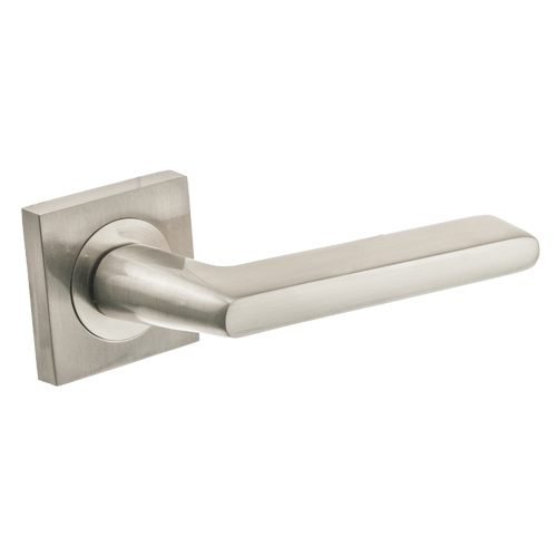 Manivelas con roseta - Juego Manivelas con Roseta Cuadrada Elisa Aluminio Níquel Satinado