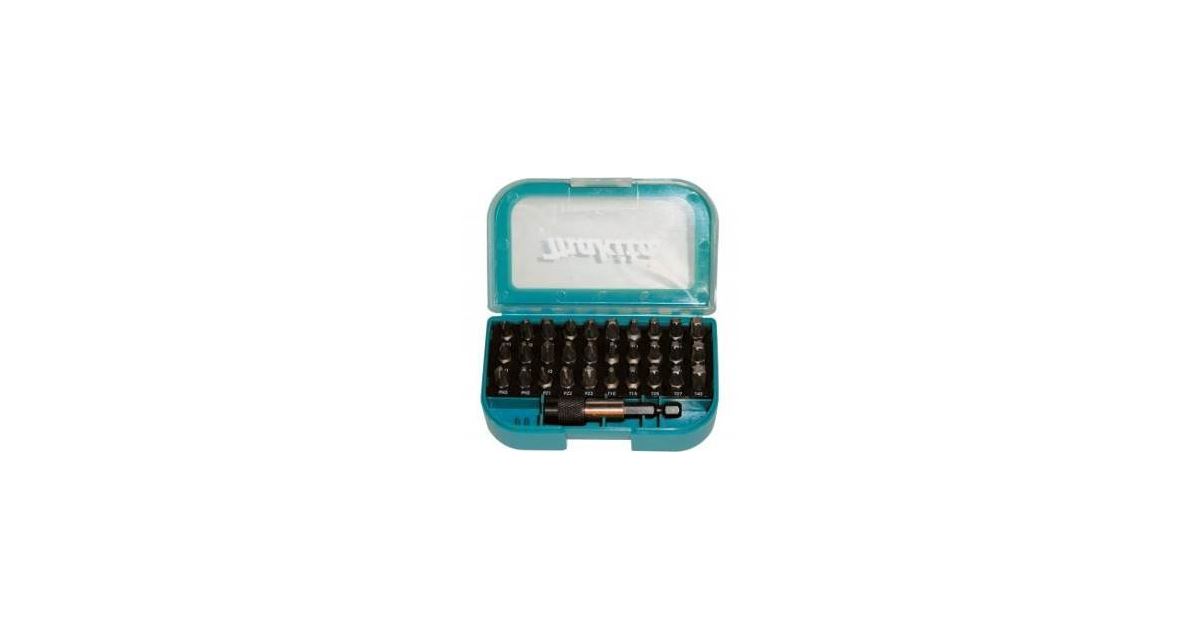 MAKITA juego de puntas 1/4" PH, PZ, Torx 31 pzs P-73374