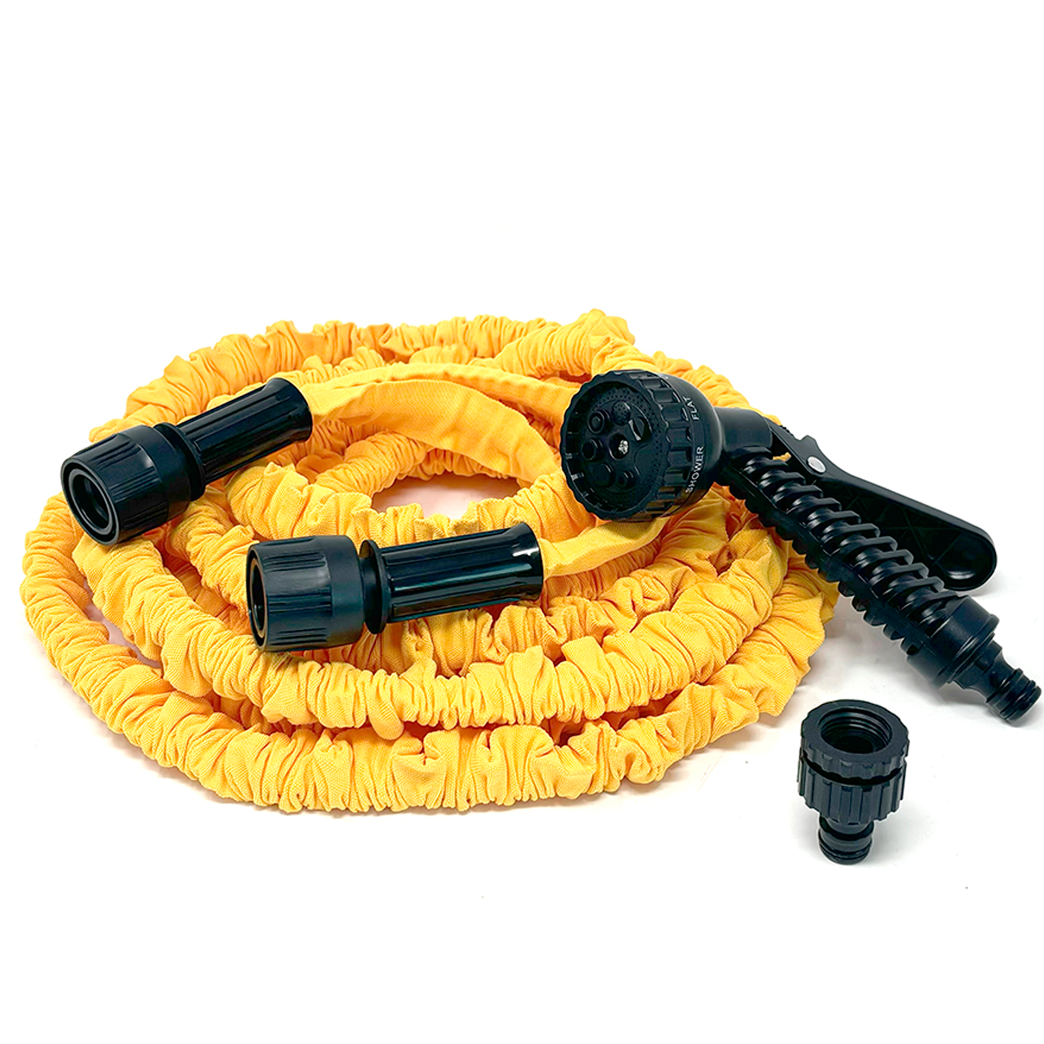 Manguera Jardín Extensible Hasta 15 Metros Incluye Pistola Amarillo