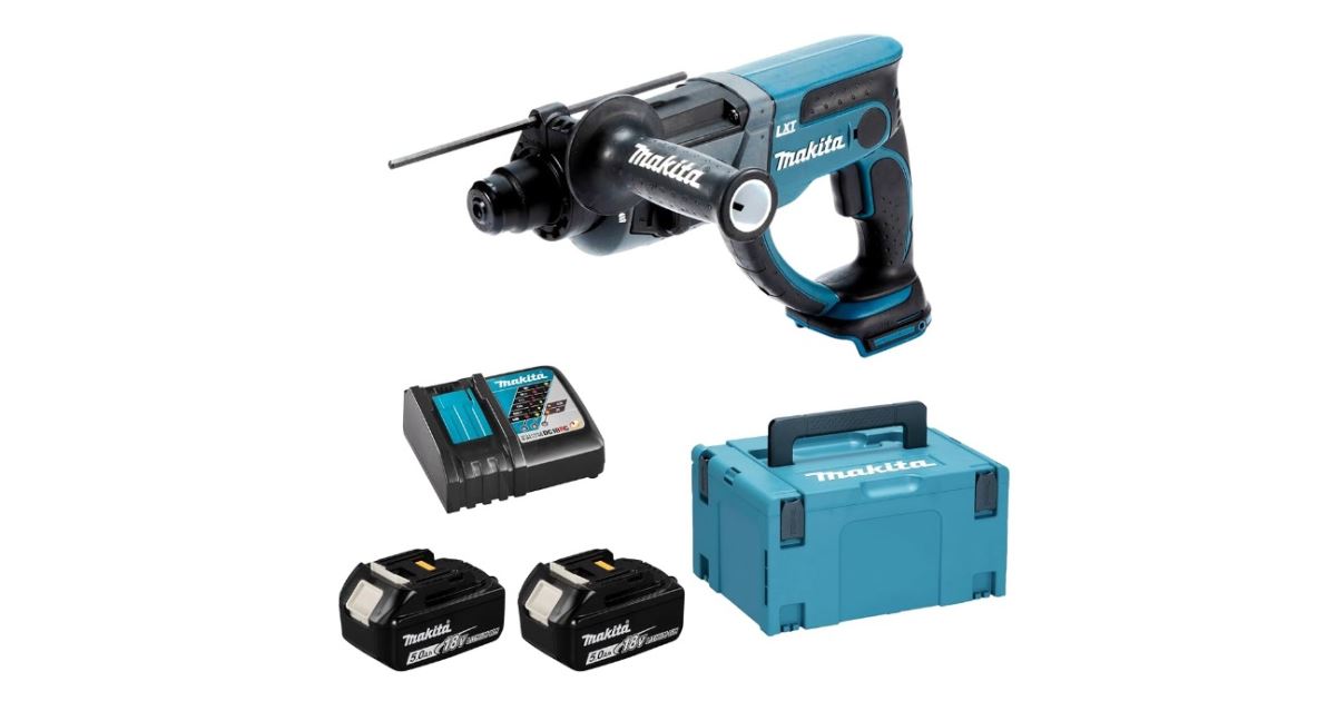 Martillo combinado Makita Aku Li-ion LXT 18V/5.0Ah DHR202RTJ