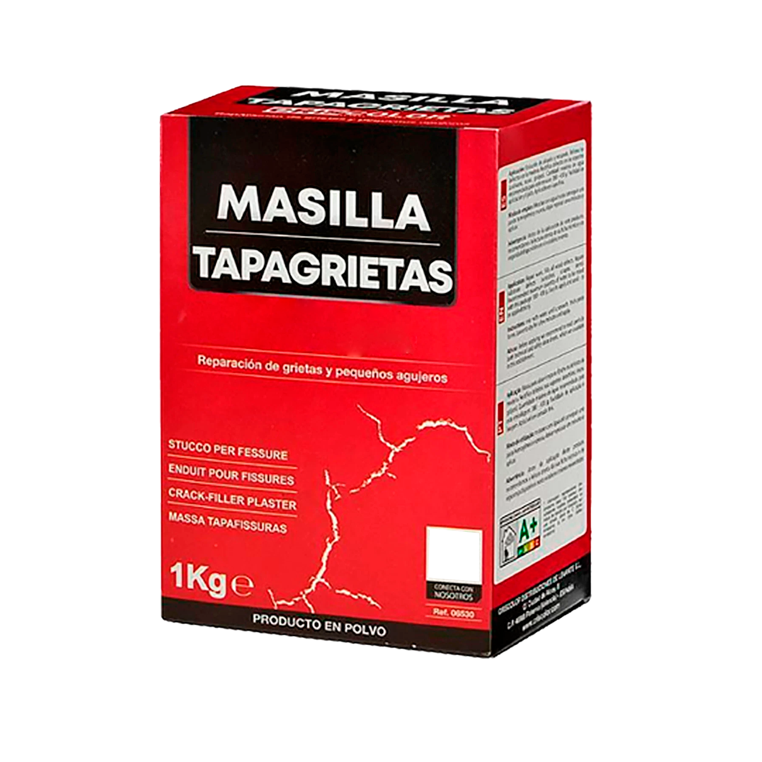 Masilla Tapagrietas En Polvo Color Blanco 1 Kg