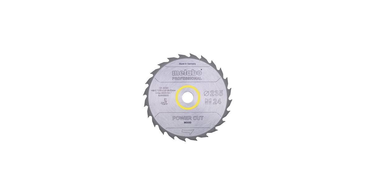 METABO Hoja de sierra "power cut wood - professional", 315 x 30 mm, 24 dientes, 20° 628016000