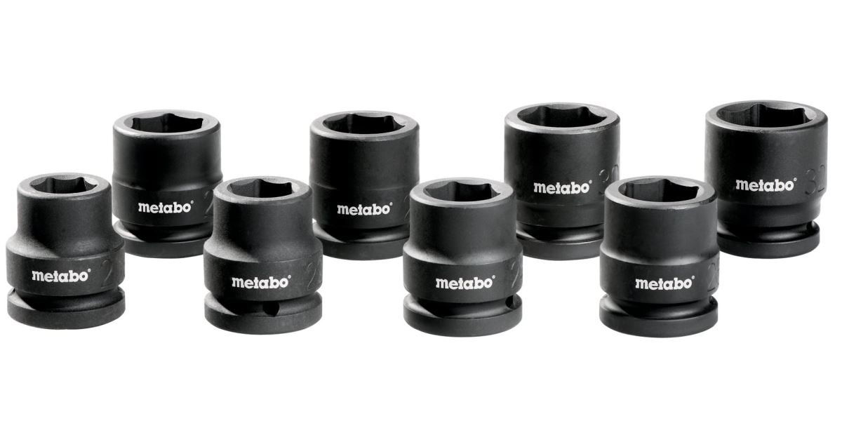 METABO Juego de tuercas para llave de impacto 3/4" (8 uds) 628834000