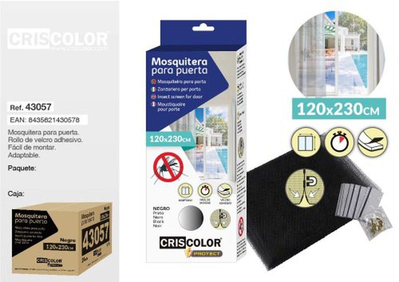 Mosquitera Tela Puerta 120X230 43057
