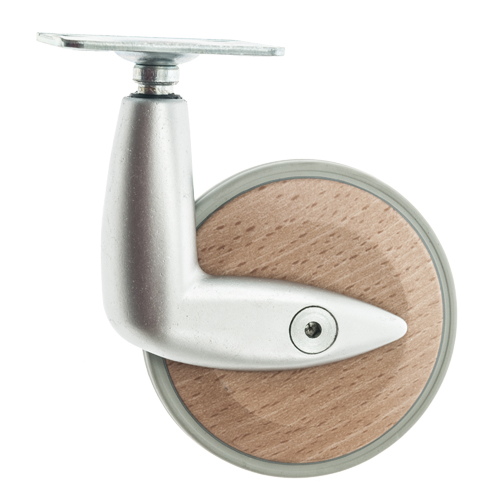 Ruedas - Rueda Polipropileno D92 H130 Pletina Haya