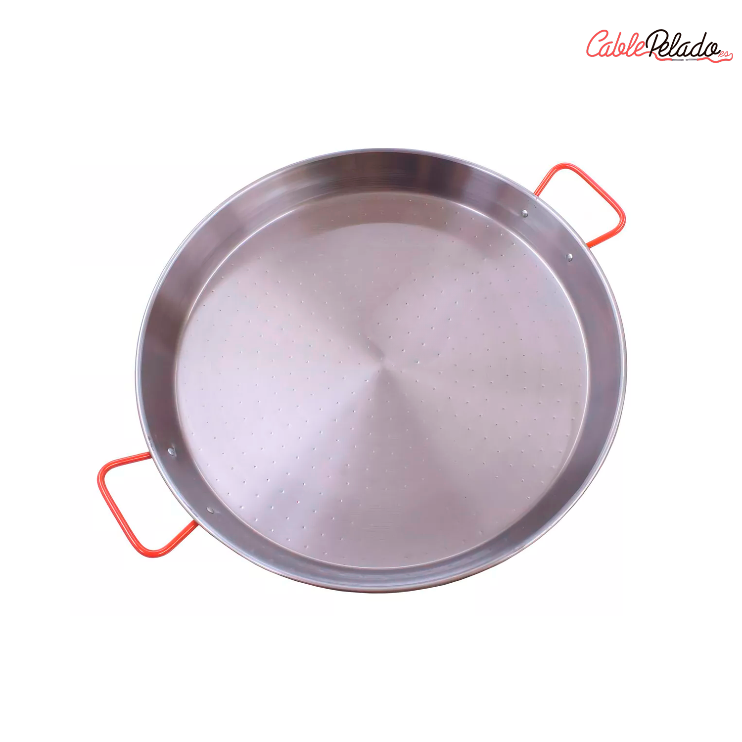 Paellera Valenciana Esmaltada 9 Personas 40 Cm  Plateado