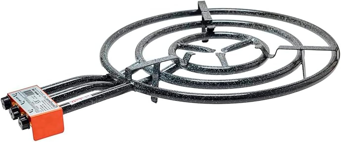 Paellero Gas Butano 60 Cm Negro