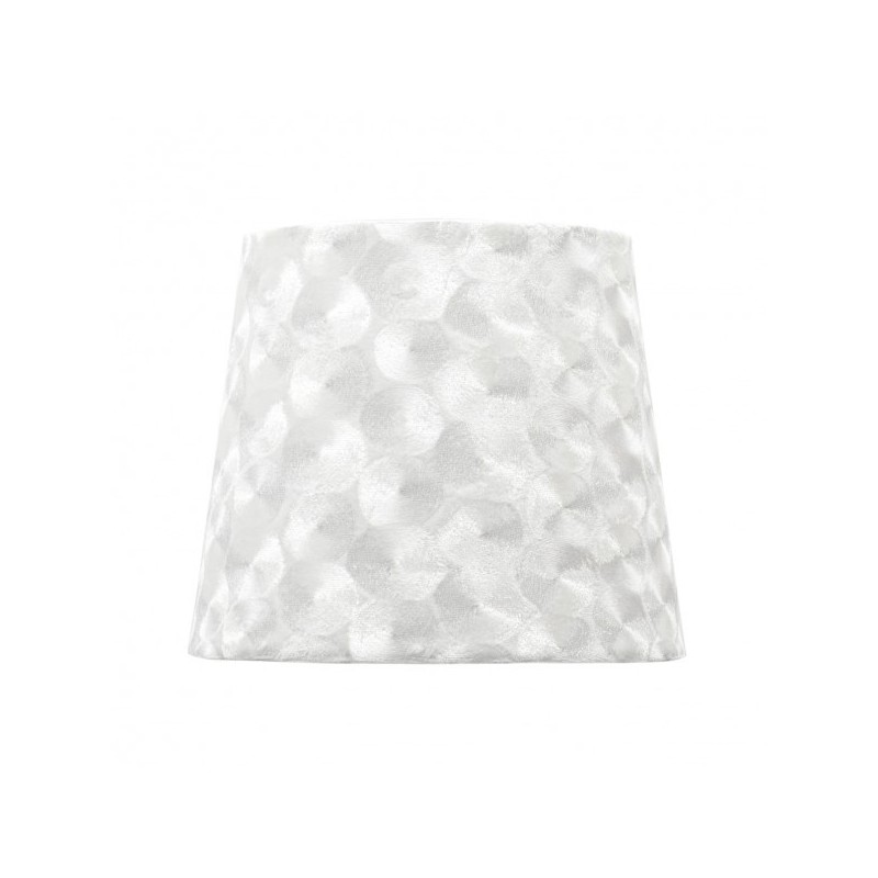 Pantalla Fatima E27 35dx18dx23htejido Blanco Nacar