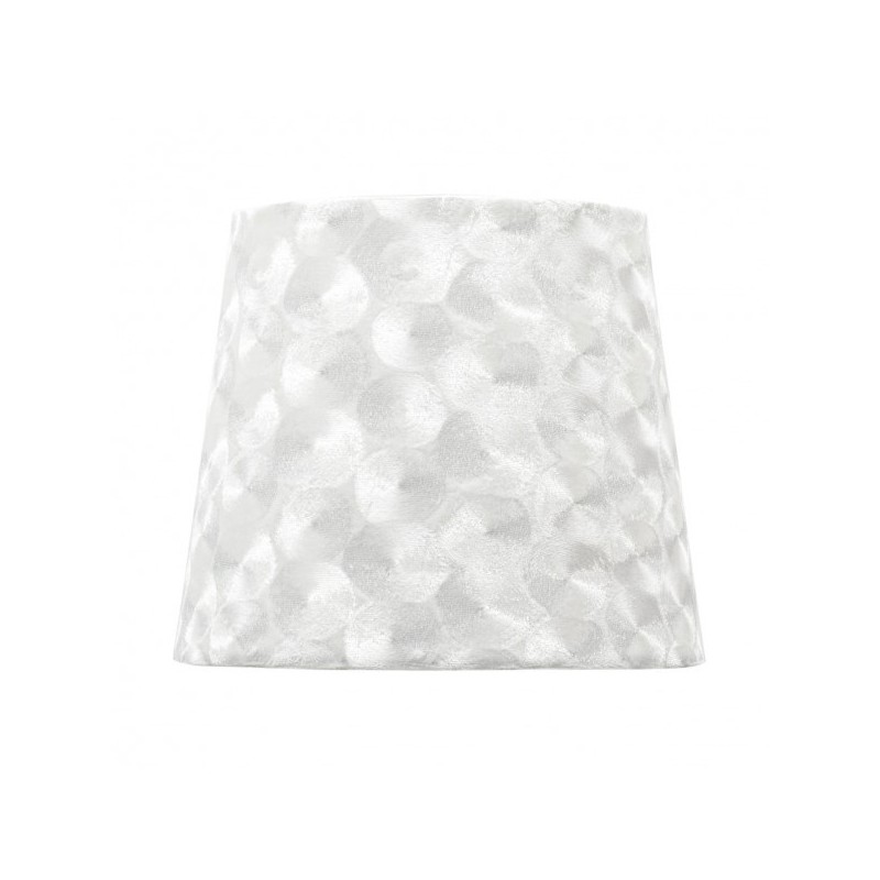 Pantalla Fatima E27 40dx20dx28htejido Blanco Nacar