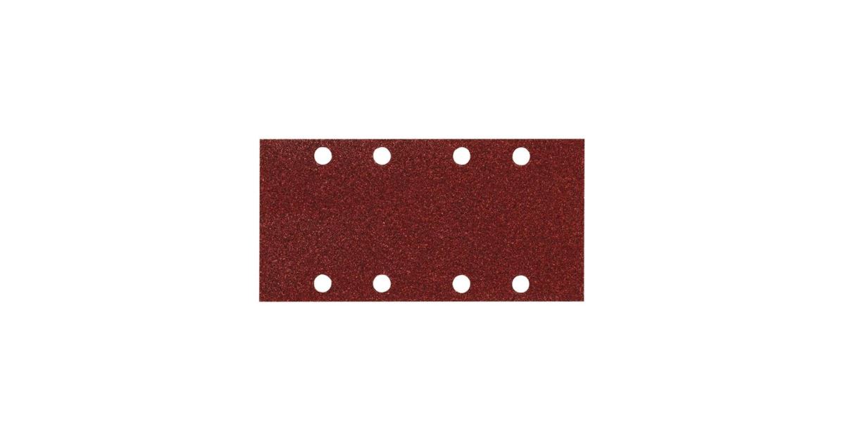 Papel de lija MAKITA 93x228 mm 8 agujeros K180, 50 uds P-36114