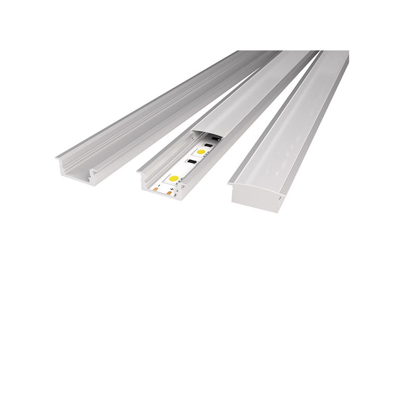 PERFIL ALUMINIO 2M EMPOTRAR TIRA LED ATMOSS