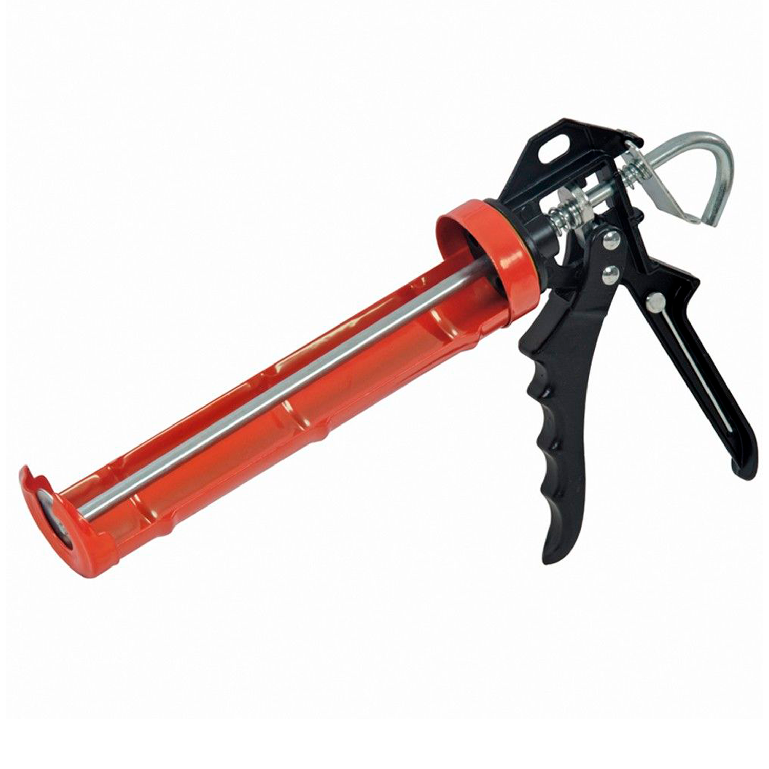 Pistola Para Cartuchos De Silicona Aluminio  Rojo