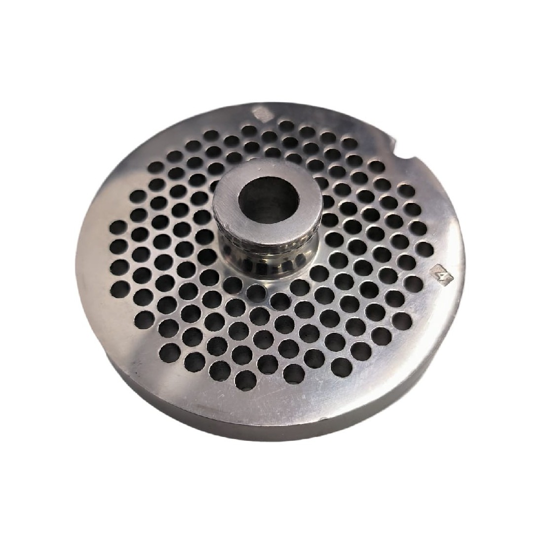 Placa Picadora 22 Taladro 4mm con pivote 1 Muesca Inoxidable Enterprise