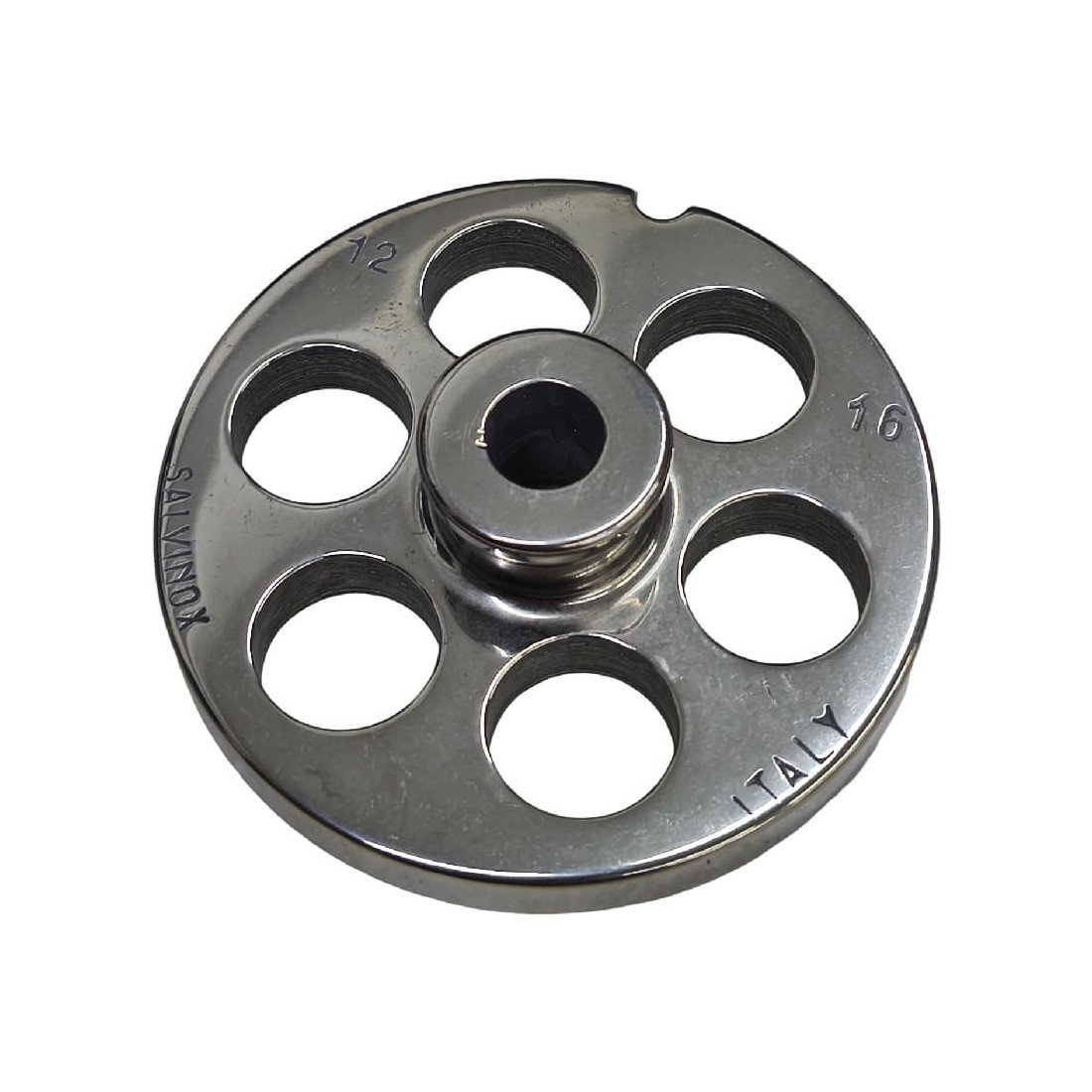 Placa Picadora de carne 12 taladro 16mm con pivote 1 muesca Inoxidable Sistema Enterprise