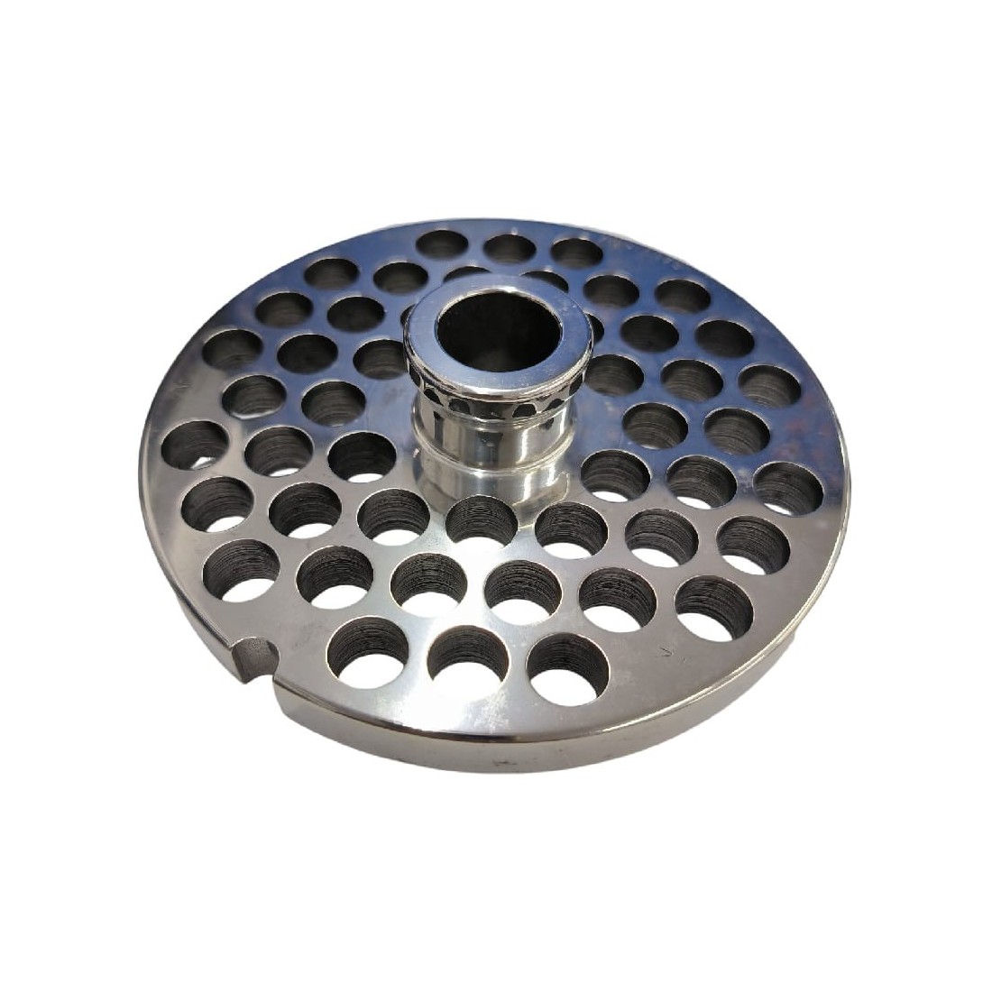 Placa Picadora de carne 42 Taladro 12mm con pivote 1 muesca Inoxidable Enterprise