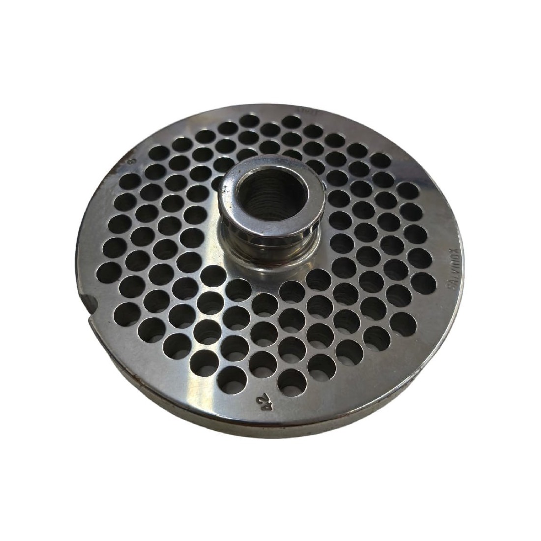 Placa Picadora de carne 42 Taladro 8mm con pivote 1 muesca Inoxidable Enterprise