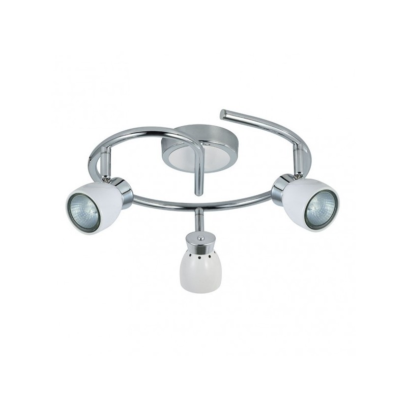 Plafon Chacho 3xgu10 Blanco 14x30x30 Cm