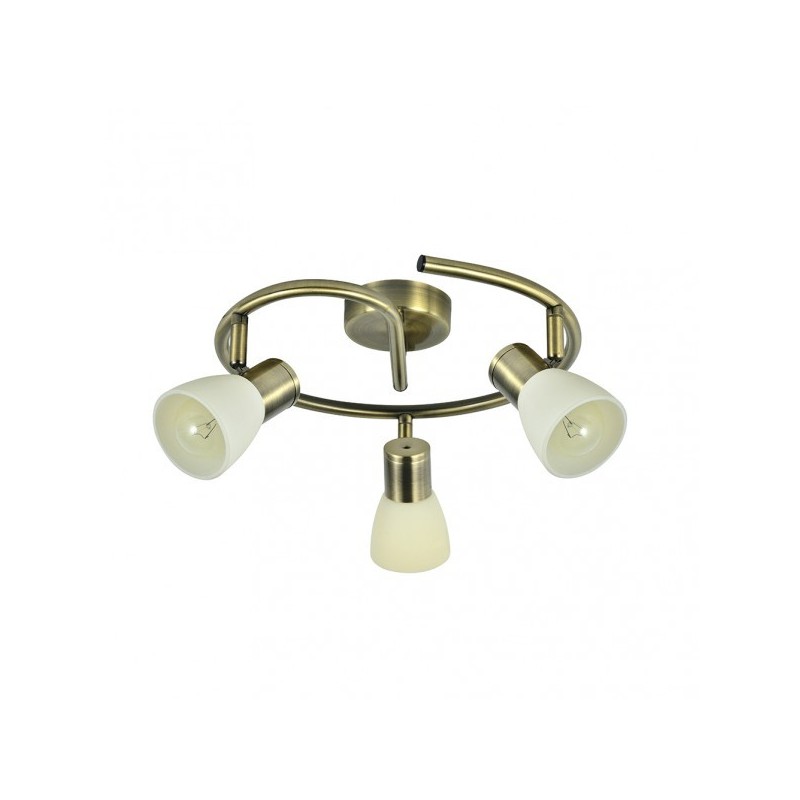 Plafon Cholo 3xe14 Cuero 16x34x34 Cm