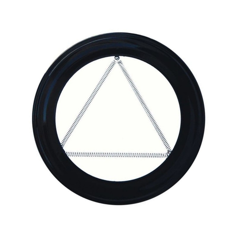 Plafon Embellecedor Estufa Pellet Vitrificado Negro 80 mm. WOLFPACK