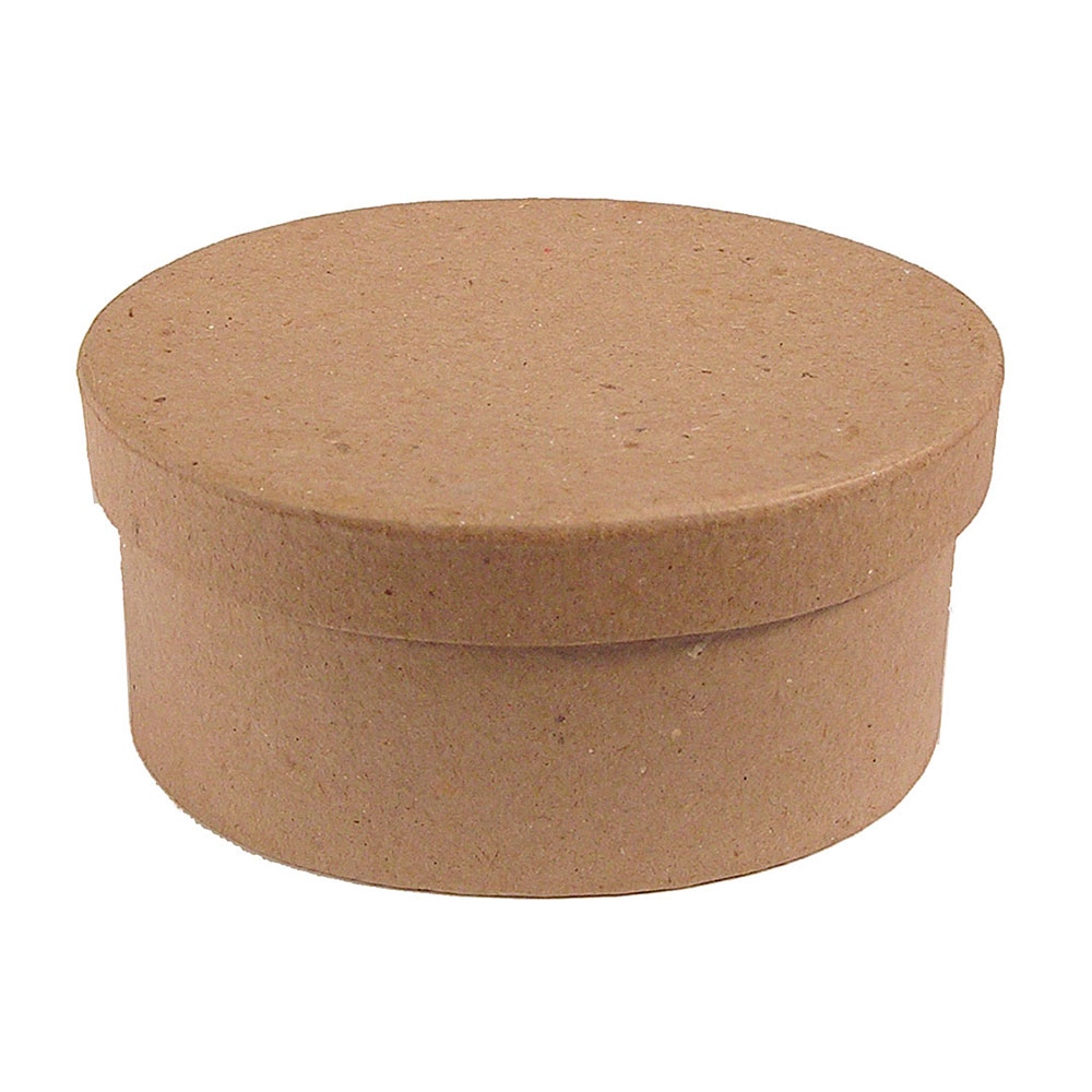 Caja Papel Maché Oval 15x11x7 cm