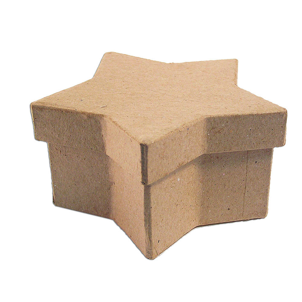 Caja Papel Maché Estrella 15x9x7 cm