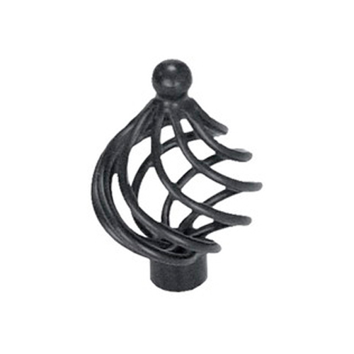 Tiradores de forja - Pomo Farolillo Negro