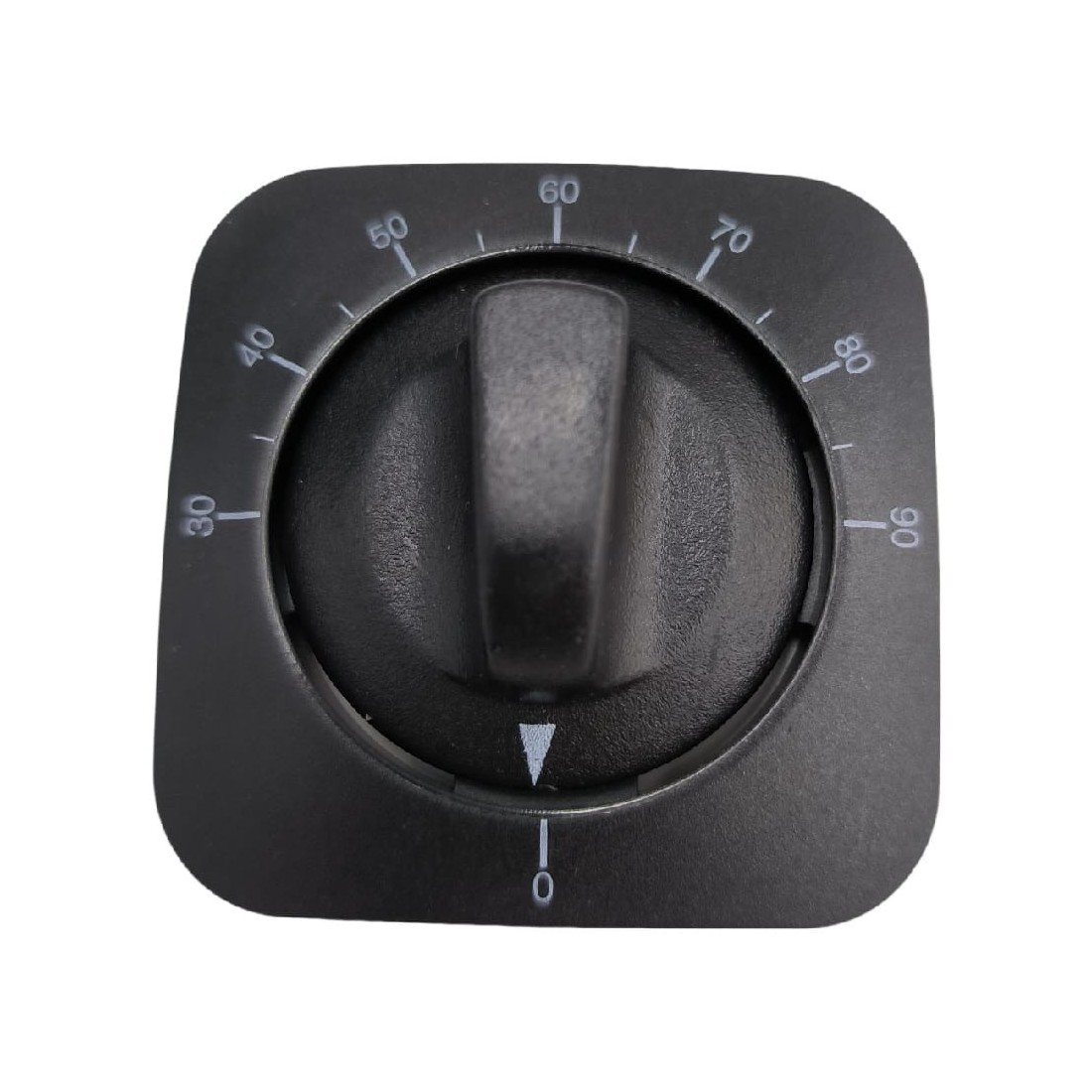 Pomo mando Ø38mm Eje 8x6,5mm Roseta 55x55mm