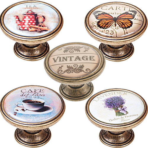 Pomos mueble - Pomo Retro 37mm Motivos Cuero Viejo