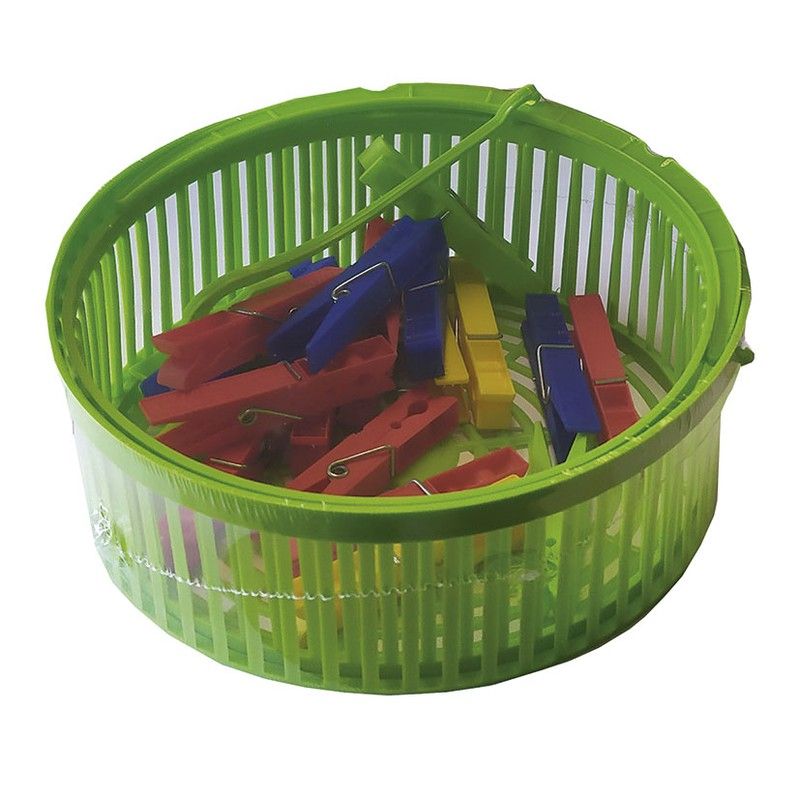 Cesto Pinzas Extens. +25 Pinzas Plast. 182Y25