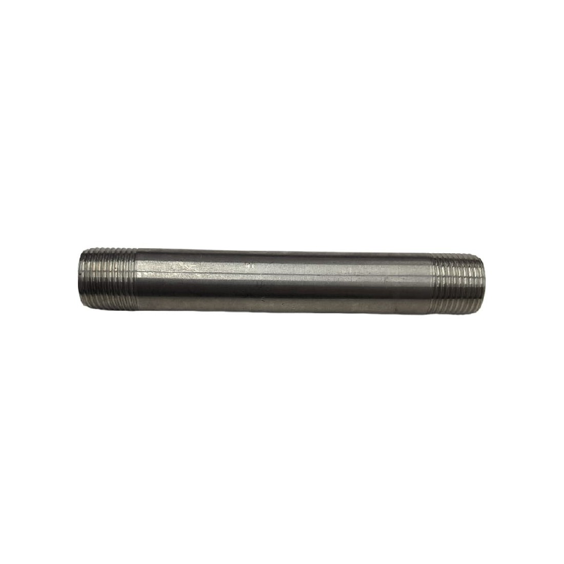 Prolongador racor 100mm rosca 3/8-3/8 acero inoxidable Ø16mm Paso1,25 pared 2mm
