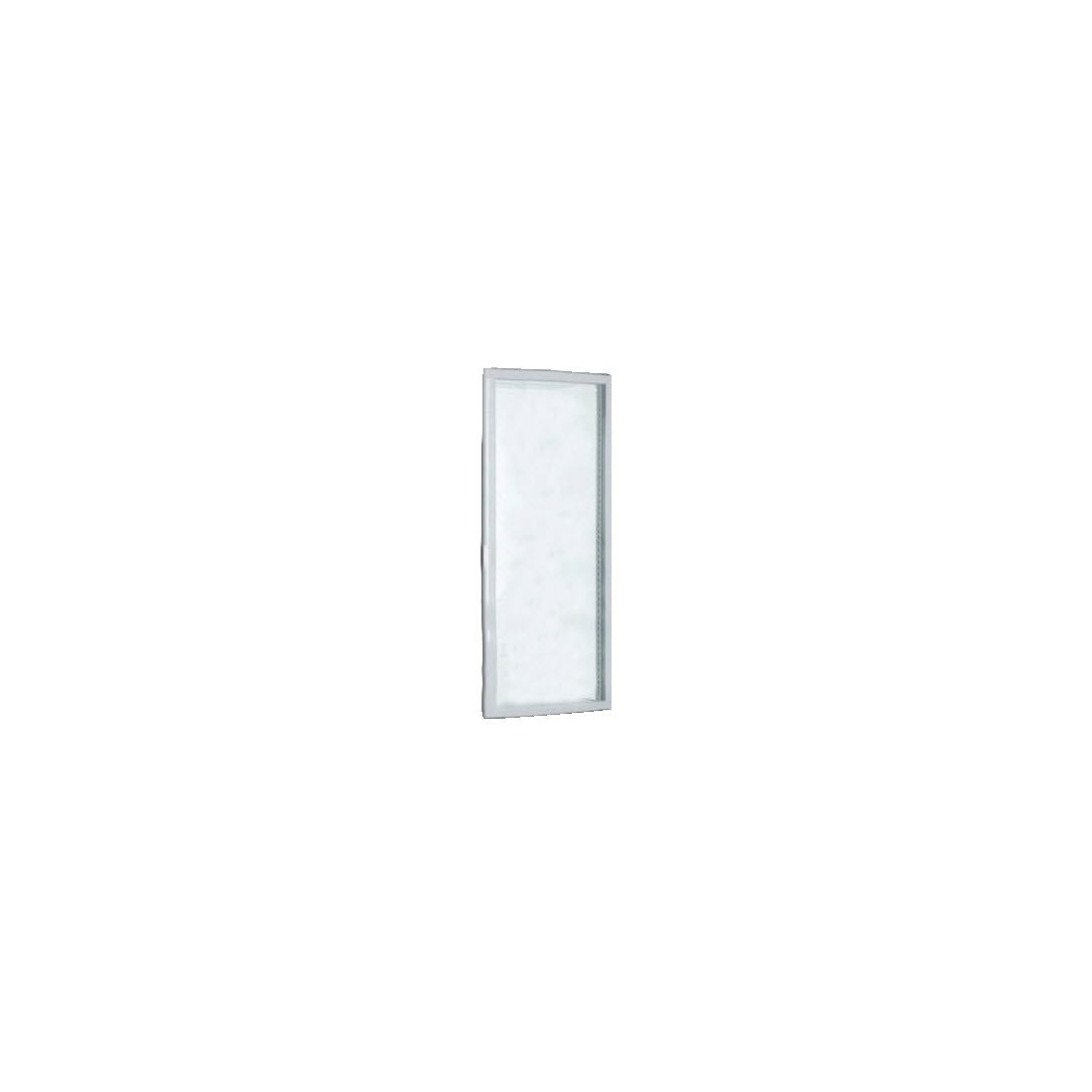 Puerta completa vitrina RT-235L Blanca cristal curvo