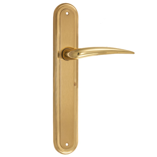 Manivelas con placa - Juego Manivelas con Placa R-75 Dorado Brillo y Mate