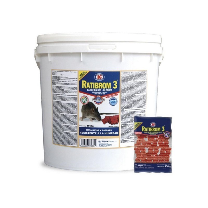 Raticida Ratibrom-3 Bolsa 150GR