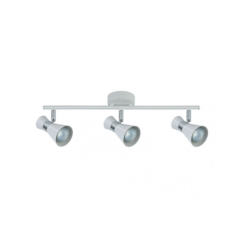 Regleta Maximo 3xgu10 Blanco/cromo 15x48,5x8,5 Cm