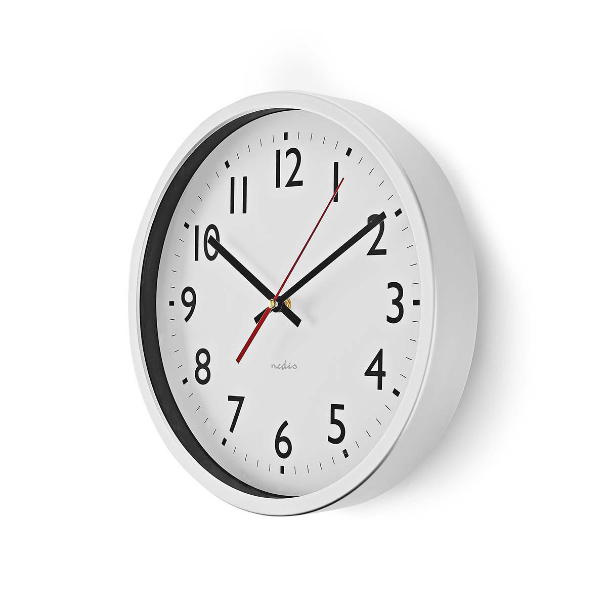 Reloj De Pared 30 Cm  Blanco