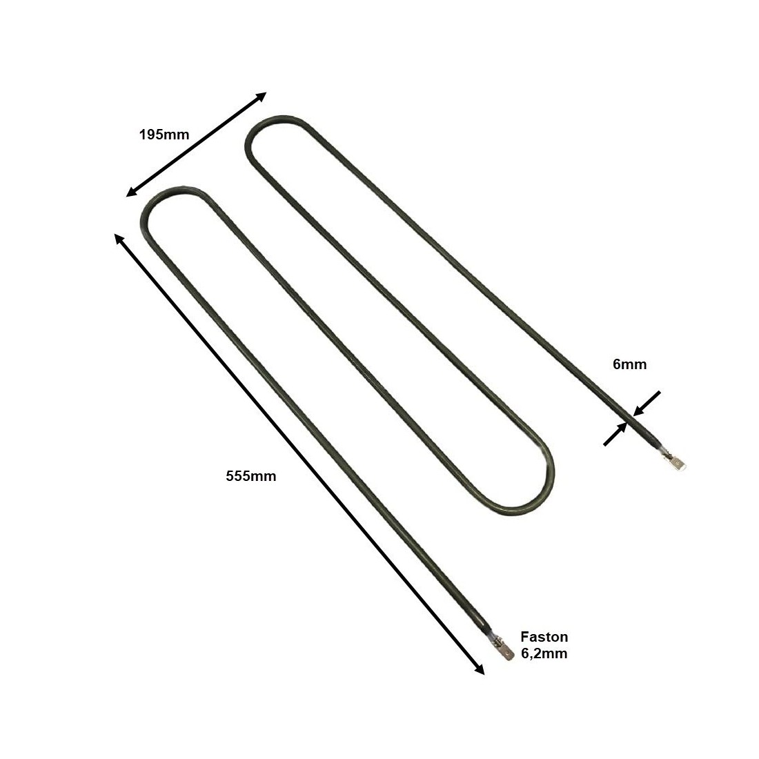 Resistencia Blindada Tostador 1200W 230V 07RE058 XDTB 2 S XDTB 2TI S