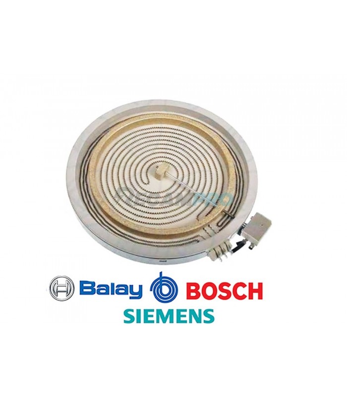 RESISTENCIA VITROCERÁMICA DIÁMETRO 300MM. 2700/1800W 00424536