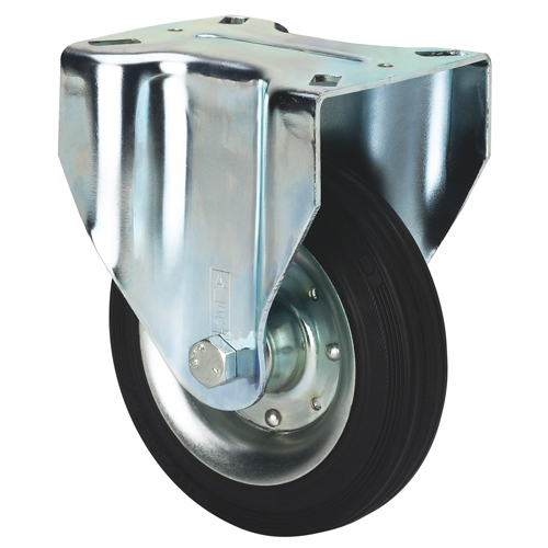 Ruedas - Rueda ALEX Goma Negra Fija Serie ZV-BS