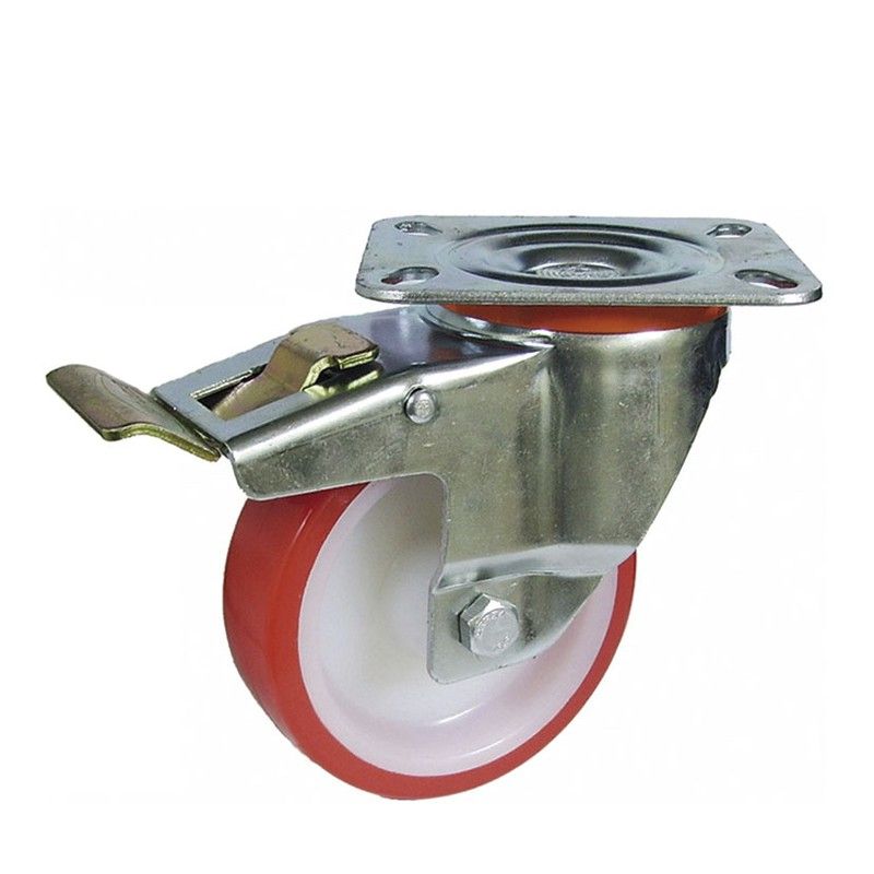 Rueda Pol.Rojo Music Girat.C/Freno 100 657A100 Afo