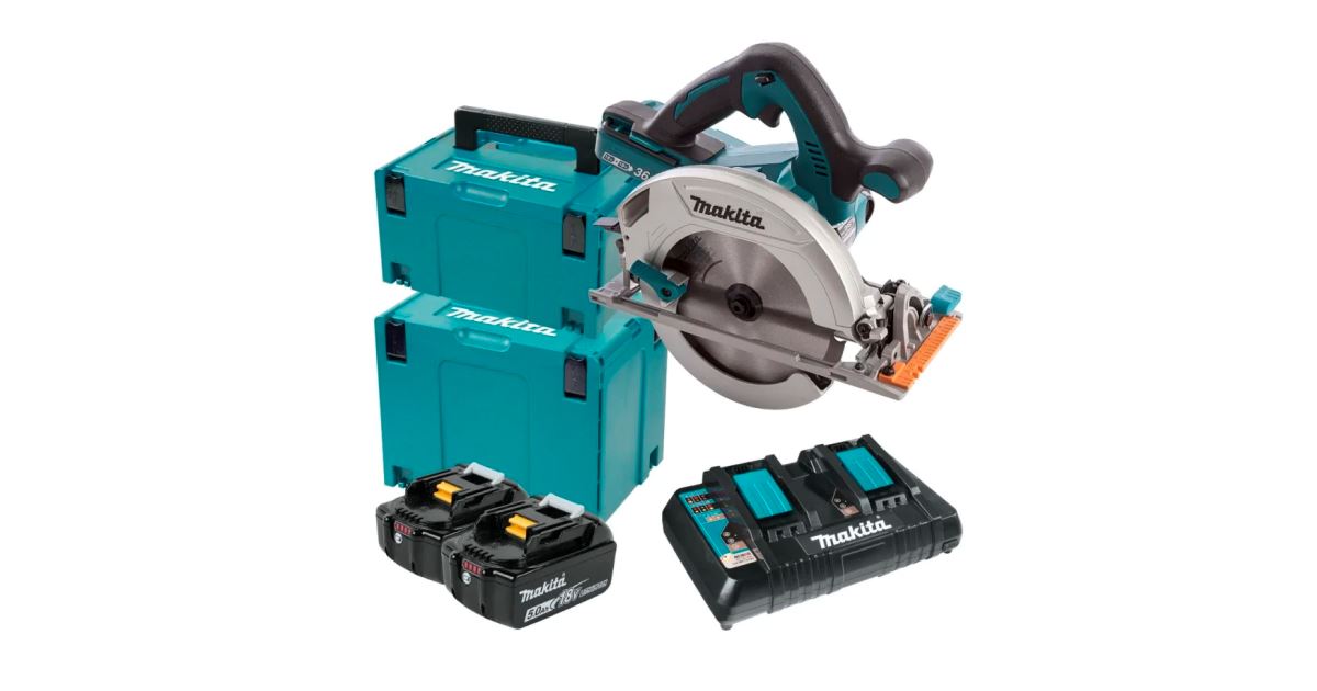Sierra circular a batería Makita Li-ion LXT 2x18V/5.0Ah DHS710PT2J