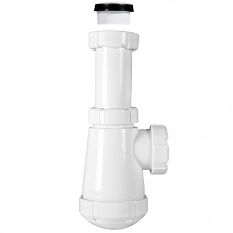 Sifón botella corto con racor extensible  1. 1/2"  R-38 - RIUVERT